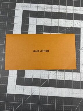 Authentic Louis Vuitton LV Orange Envelope Receipt Holder